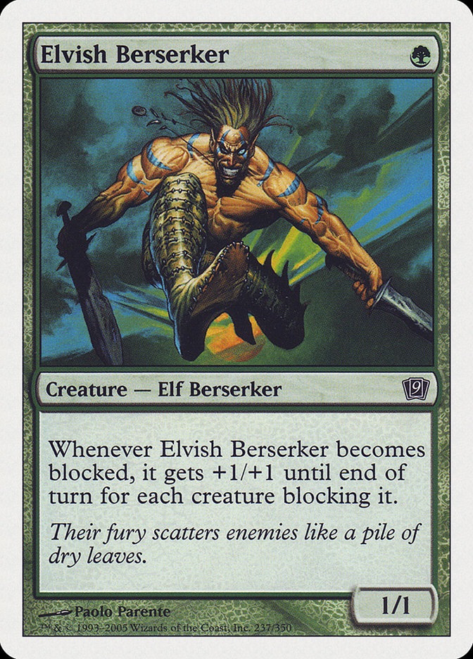 Elfique Berserker [Ninth Edition] 