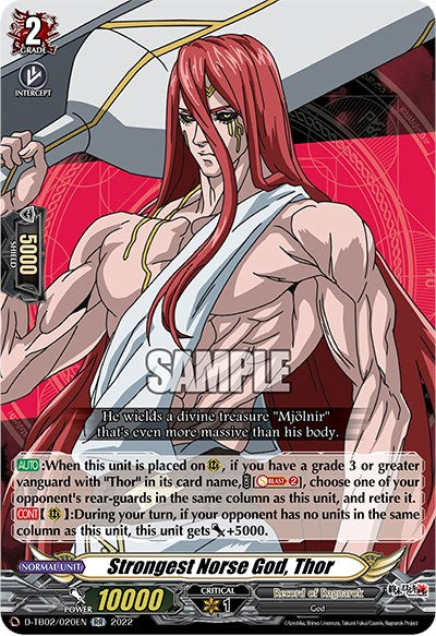 Strongest Norse God, Thor (D-TB02/020EN) [Record of Ragnarok]