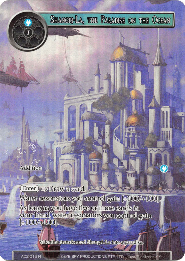 Shangri-La, the Paradise on the Ocean (Full Art) (AO2-015) [Alice Origin II]