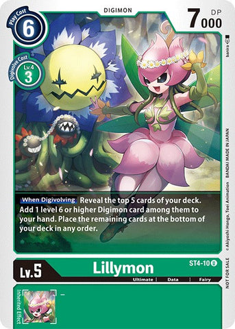 Lillymon [ST4-10] (Official Tournament Pack Vol.3) [Starter Deck: Giga Green Promos]
