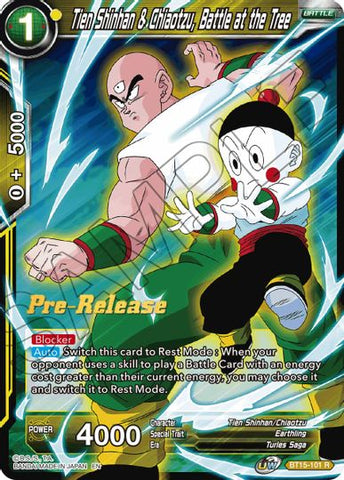 Tien Shinhan y Chiaotzu, Batalla en el árbol (BT15-101) [Promociones de presentación de Saiyan Showdown] 