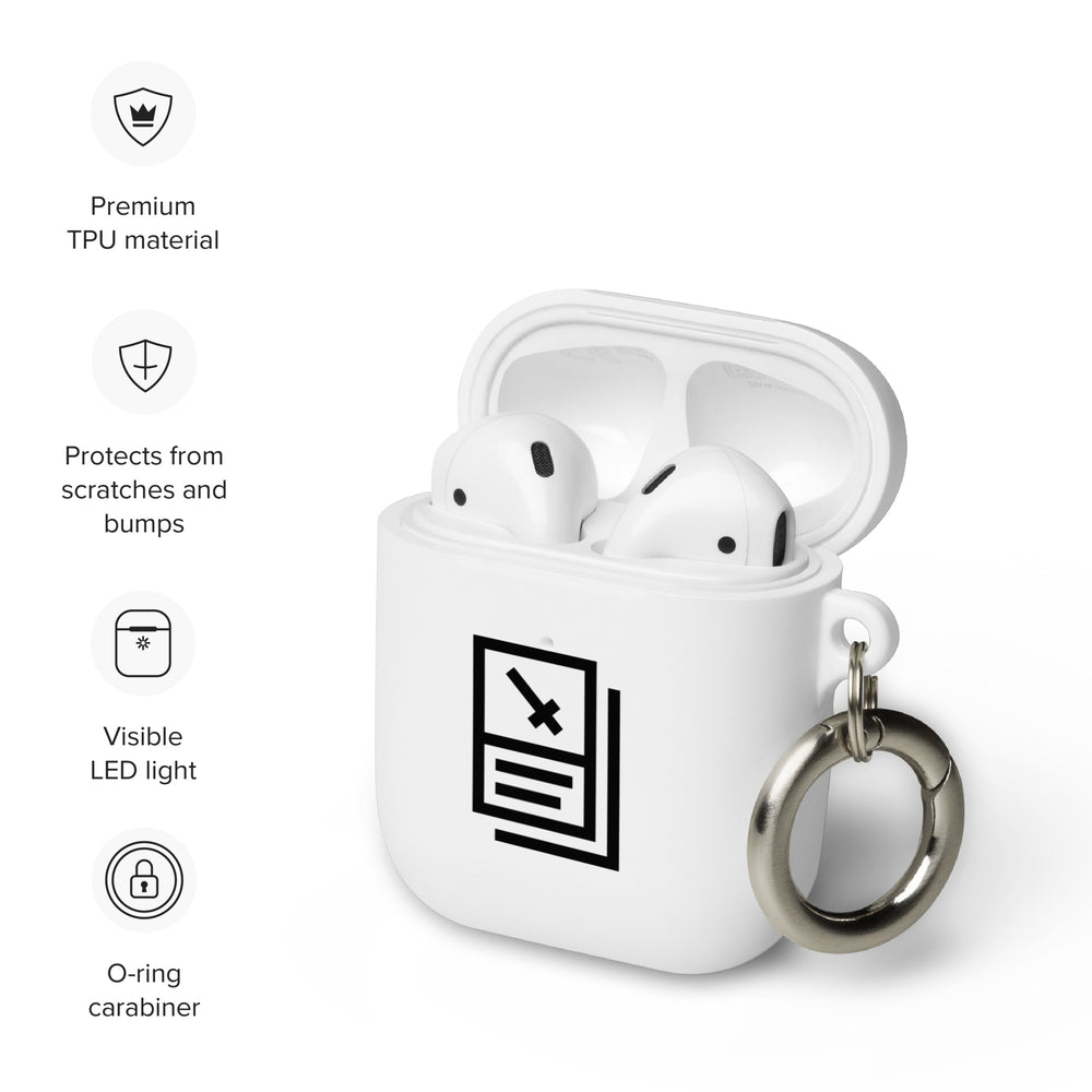"Card Icon" (Black) AirPods case
