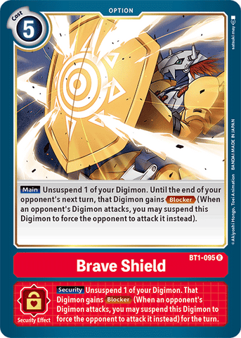 Brave Shield [BT1-095] [Lanzamiento de refuerzo Ver.1.5] 