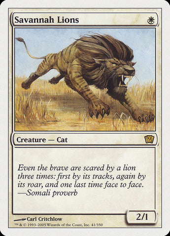 Lions de la savane [neuvième édition] 