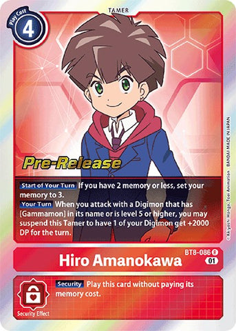 Hiro Amanokawa [BT8-086] [New Awakening Pre-Release Cards]