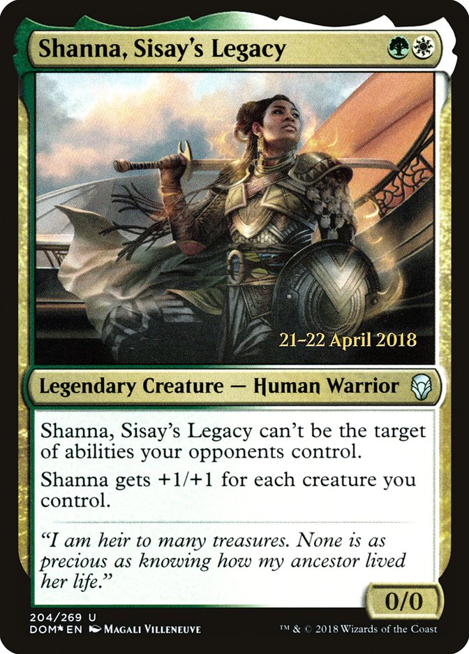 Shanna, Sisay's Legacy  (Prerelease) [Dominaria Prerelease Promos]