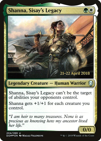 Shanna, Sisay's Legacy  (Prerelease) [Dominaria Prerelease Promos]