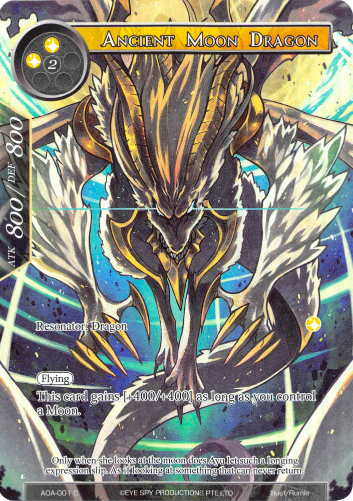 Ancient Moon Dragon (Full Art) (AOA-001) [Awakening of the Ancients]