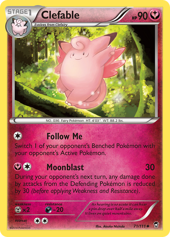 Cléfable (71/111) [XY : Poings furieux] 