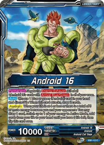 Android 16 // Android 16, Inferno sans fond (EB1-12) [Booster d'évolution de combat] 