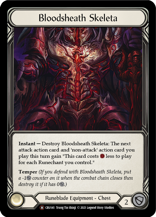 Bloodsheath Skeleta [U-CRU141-RF] Unlimited Rainbow Foil