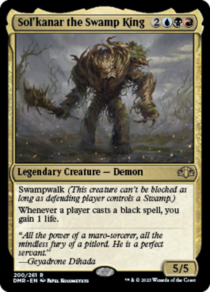 Sol'kanar the Swamp King [Dominaria Remastered]