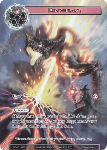 Demonflame (Full Art) (SDAO1-008) [Alice Origin Starter Deck]