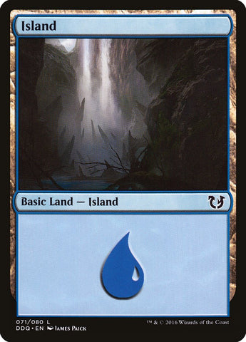 Island (#71) [Duel Decks: Blessed vs. Cursed]