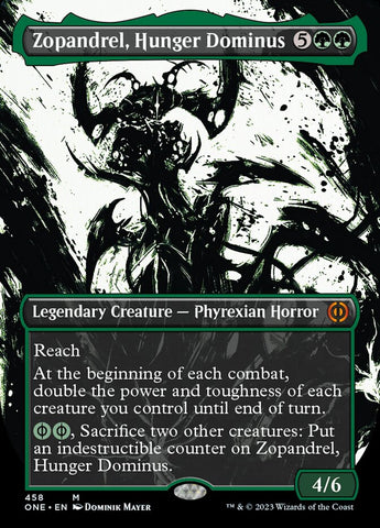 Zopandrel, Hunger Dominus (Borderless Ichor Step-and-Compleat Foil) [Phyrexia: All Will Be One]