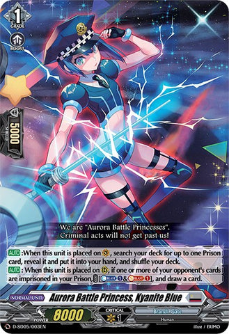 Aurora Battle Princess, Kyanite Blue (D-SD05/003EN) [Tomari Seto: Aurora Valkyrie]