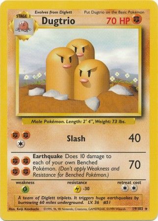 Dugtrio (19/102) [Conjunto básico] 