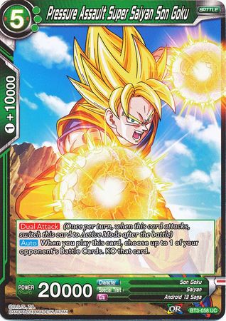 Asalto a presión Super Saiyan Son Goku [BT3-058] 