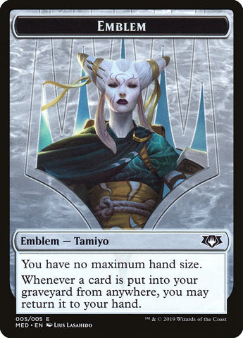 Emblem - Tamiyo, the Moon Sage [Mythic Edition Tokens]