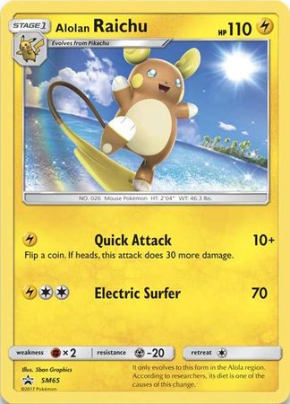 Alolan Raichu (SM65) (Tarjeta Jumbo) [Sol y Luna: Black Star Promos] 