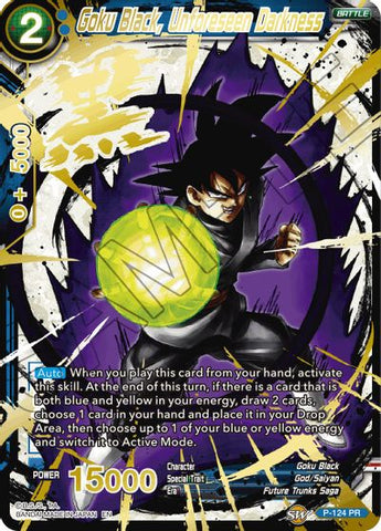 Goku Black, Unforeseen Darkness (Alternate Art) [P-124]