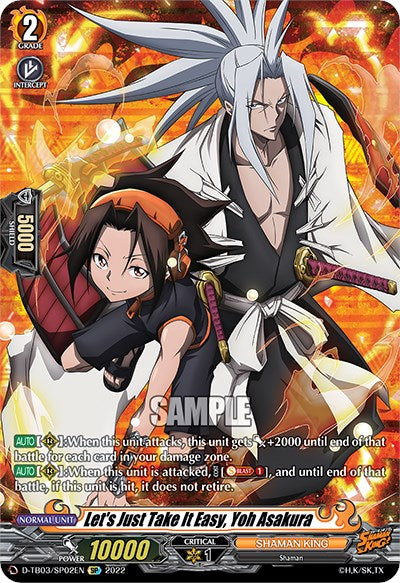 Let's Just Take It Easy, Yoh Asakura (D-TB03/SP02EN) [Shaman King]