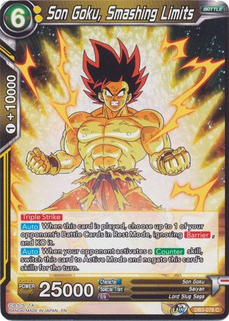 Son Goku, rompiendo límites [DB3-078] 