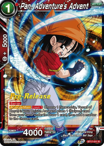 Pan, Adventure's Advent (BT17-011) [Promociones preliminares de Ultimate Squad] 