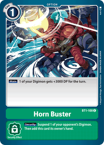 Horn Buster [BT1-108] [Lanzamiento de refuerzo Ver.1.0] 