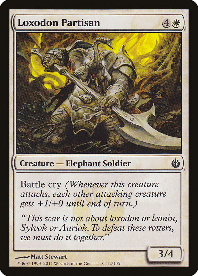 Partisano Loxodon [Mirrodin sitiado] 