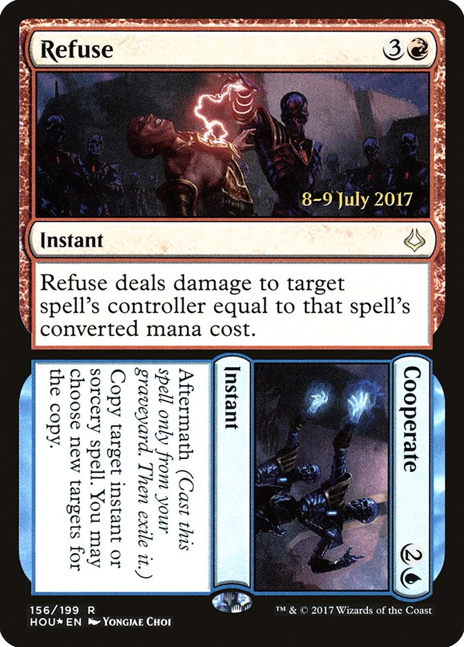 Refuse // Cooperate  (Prerelease) [Hour of Devastation Prerelease Promos]