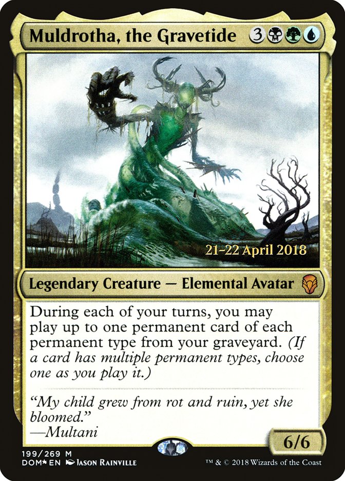 Muldrotha, the Gravetide  (Prerelease) [Dominaria Prerelease Promos]