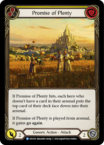 Promise of Plenty (amarillo) [CRU184] 1.ª edición Rainbow Foil 