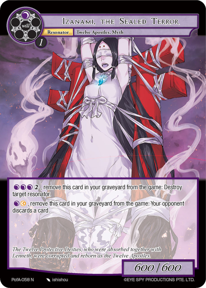 Izanami, the Sealed Terror (PofA-058) [Alice Origin IV: Prologue of Attoractia]