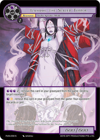 Izanami, the Sealed Terror (PofA-058) [Alice Origin IV: Prologue of Attoractia]