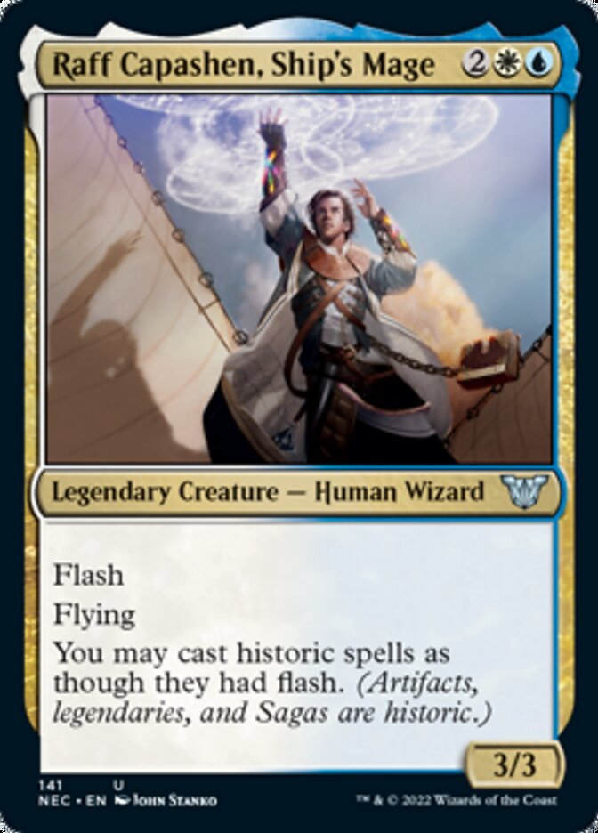 Raff Capashen, Ship's Mage [Kamigawa: Neon Dynasty Commander]