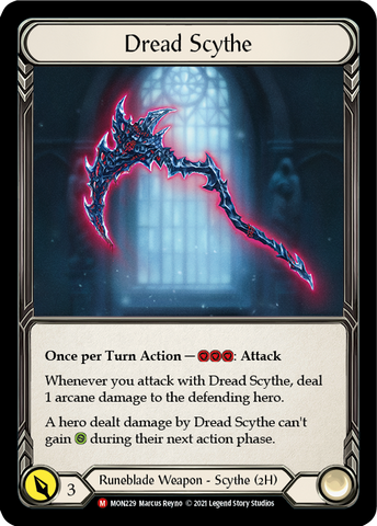 Dread Scythe [MON229-CF] 1st Edition Cold Foil