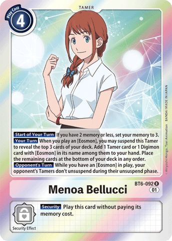 Menoa Bellucci [BT6-092] [Doble Diamante] 