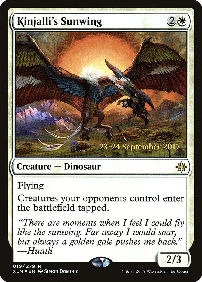 Kinjalli's Sunwing  (Prerelease) [Ixalan Prerelease Promos]