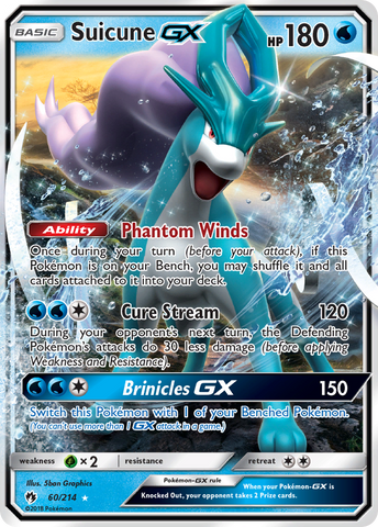 Suicune GX (60/214) [Sol y Luna: Trueno Perdido] 