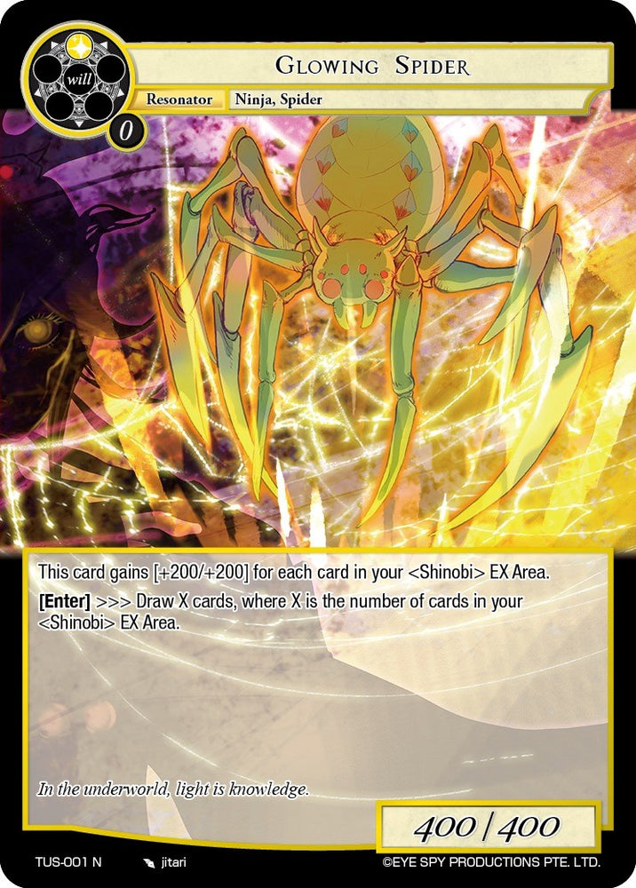 Glowing Spider (TUS-001 N) [The Underworld of Secrets]