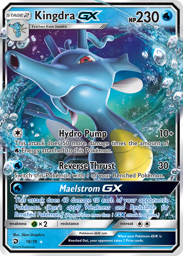 Kingdra GX (18/70) [Soleil et Lune : Majesté du Dragon] 