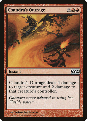 L'indignation de Chandra [Magic 2014] 