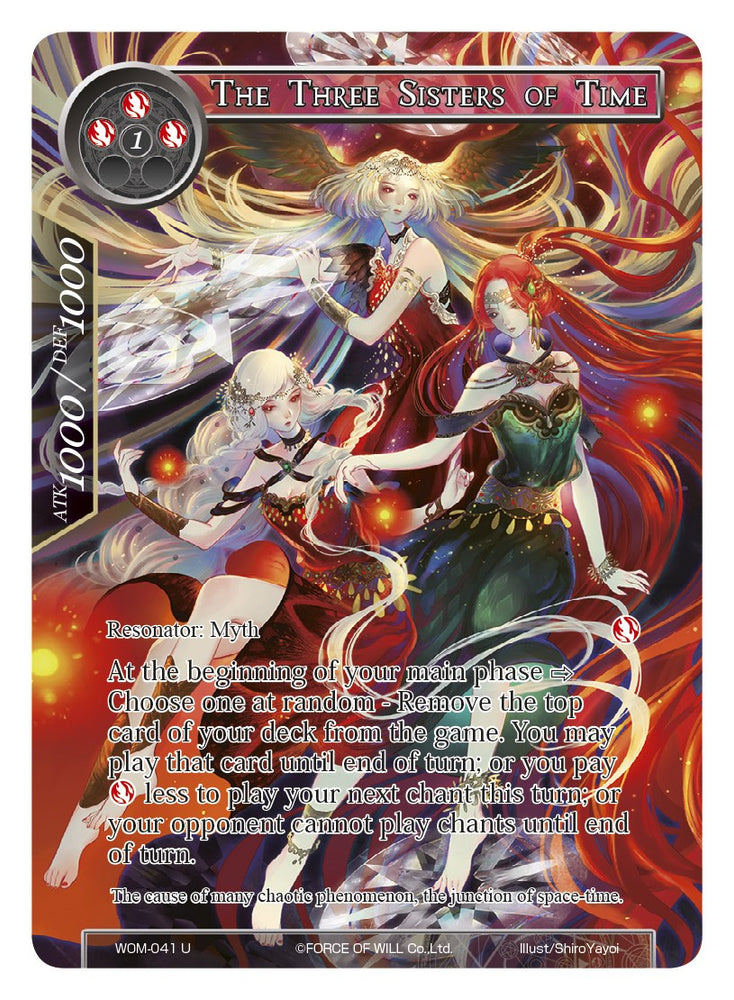 The Three Sisters of Time (Full Art) (WOM-041) [Winds of the Ominous Moon]