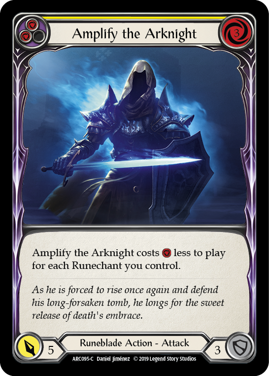 Amplify the Arknight (Jaune) [ARC095-C] 1ère édition Rainbow Foil 