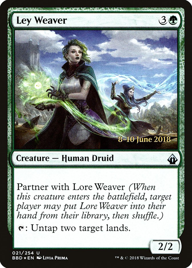 Ley Weaver  (Prerelease) [Battlebond Prerelease Promos]