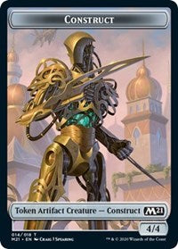 Construct // Soldier Double-sided Token [Core Set 2021 Tokens]