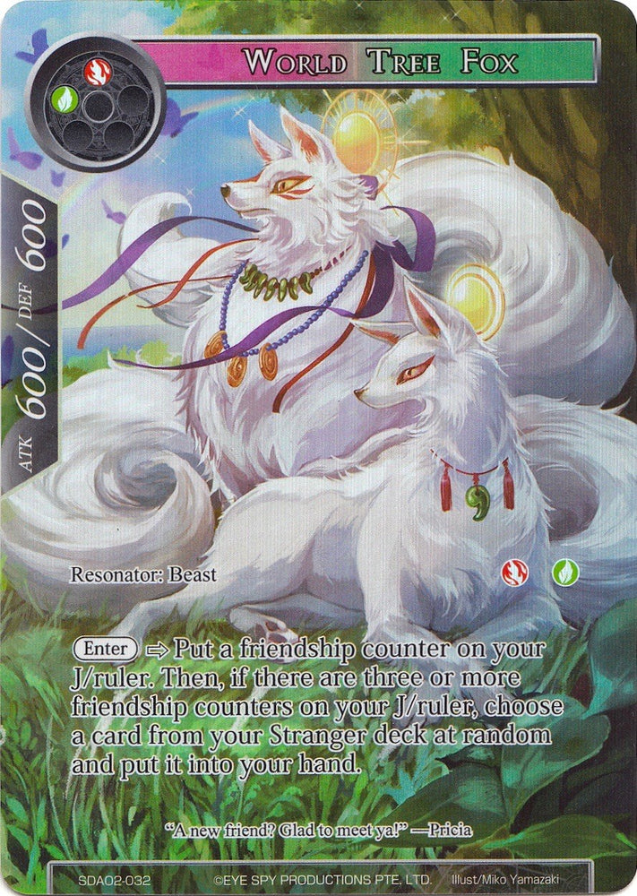 World Tree Fox (Full Art) (SDAO2-032) [Alice Origin II Starter Deck]