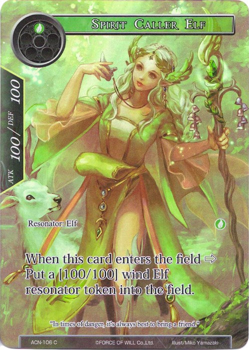 Spirit Caller Elf (Full Art) (ACN-106) [Ancient Nights]