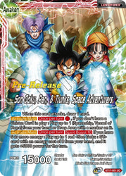 Son Goku // Son Goku, Pan y Trunks, aventureros espaciales (BT17-001) [Promociones de presentación de Ultimate Squad] 